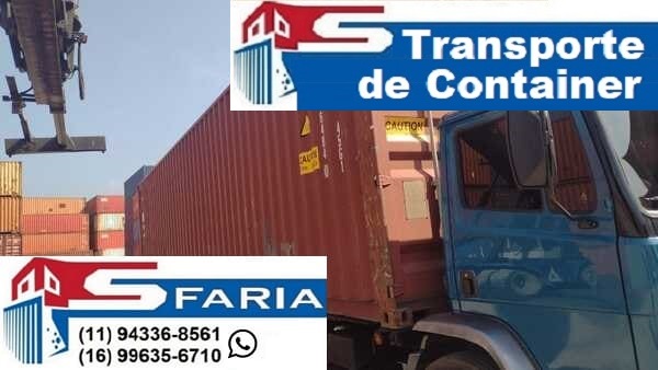 Transporte de container em Santos SP